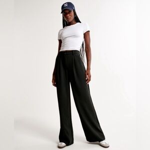 Abercrombie & Fitch Harper Tailored Premium Crepe Pant